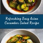 Easy Asian Cucumber Salad Recipe