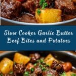 Slow Cooker Garlic Butter Beef Bites & Potatoes Recipe
