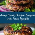 Greek Chicken Burgers Recipe