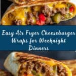 Air Fryer Cheeseburger Wraps Recipe
