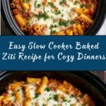 Slow Cooker Baked Ziti Recipe
