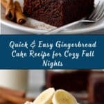 Quick & Easy Gingerbread Cake Recipe