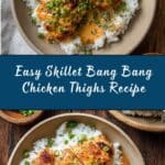 Skillet Bang Bang Chicken Thighs Recipe