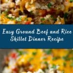 Ground Beef and Rice Skillet Dinner Recipe