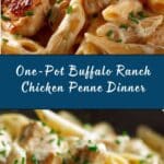 One-Pot Buffalo Ranch Chicken Penne Recipe