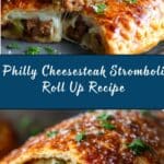 Philly Cheesesteak Stromboli Roll Up Recipe