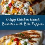Crispy Chicken Bell Pepper Ranch Burritos Recipe