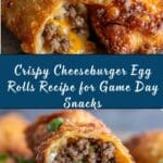 Cheeseburger Egg Rolls Recipe