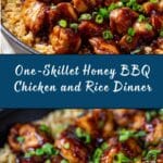 One-Skillet Honey BBQ Chicken & Rice Recipe