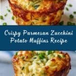 Crispy Parmesan Zucchini Potato Muffins Recipe