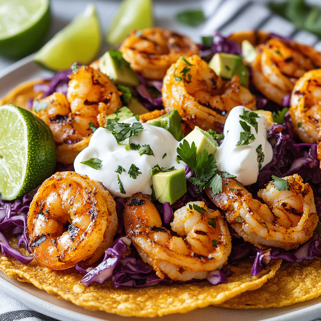 Shrimp Avocado Tostadas
