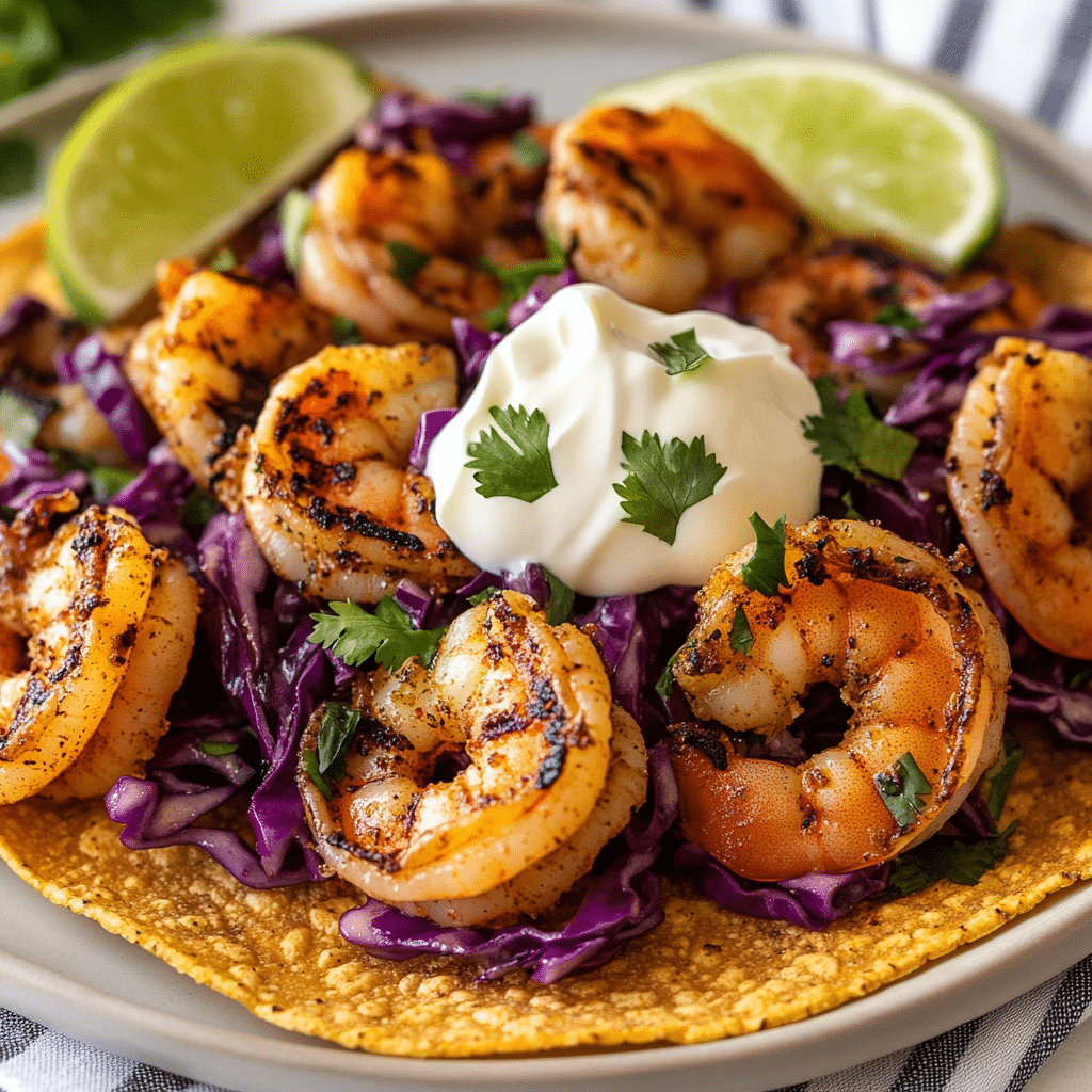 Shrimp Avocado Tostadas