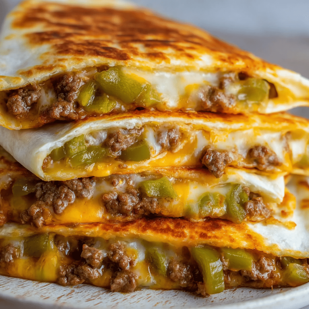 Cheeseburger Quesadillas Recipe
