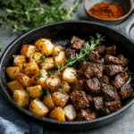 Steak Bites and Potatoes