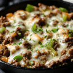 Philly Cheese Beef Skillet