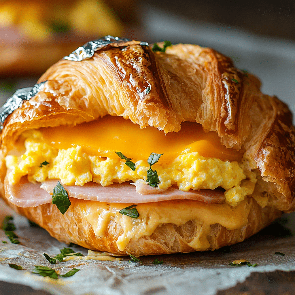 Easy Croissant Breakfast Sandwiches