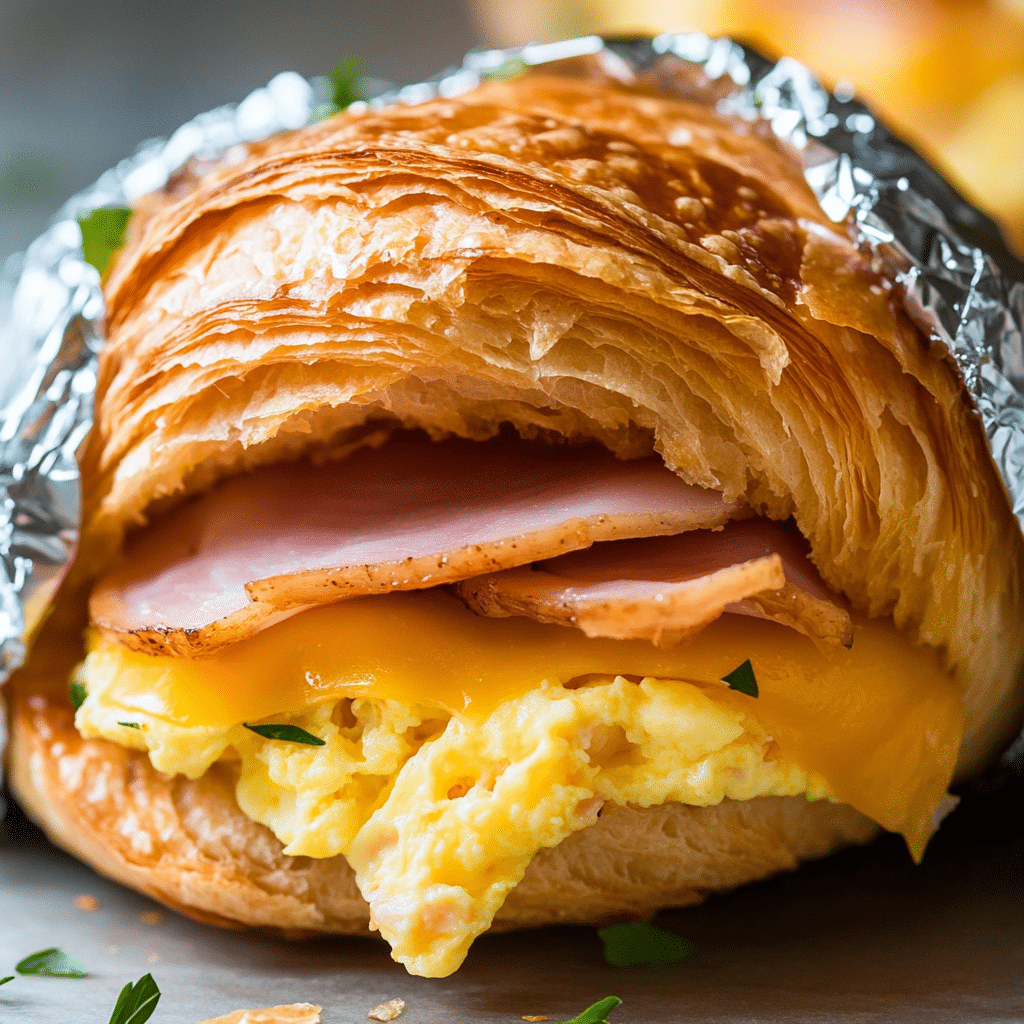 Easy Croissant Breakfast Sandwiches