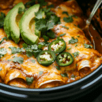 Slow Cooker Chicken Enchiladas