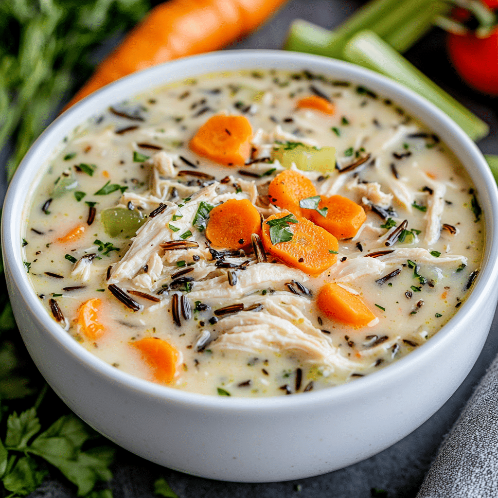 Slow Cooker Chicken Wild Rice Soup