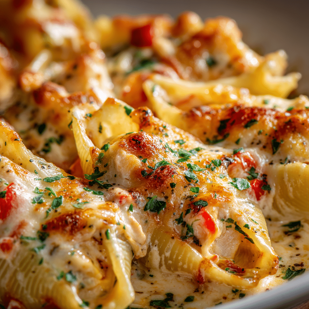 Creamy Cajun Chicken Stuffed Shells Recipe