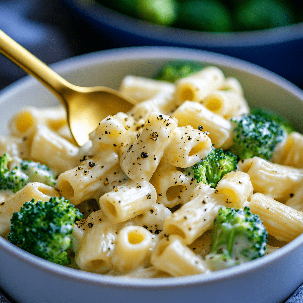 Cheesy and Creamy Broccoli Pasta Recipe