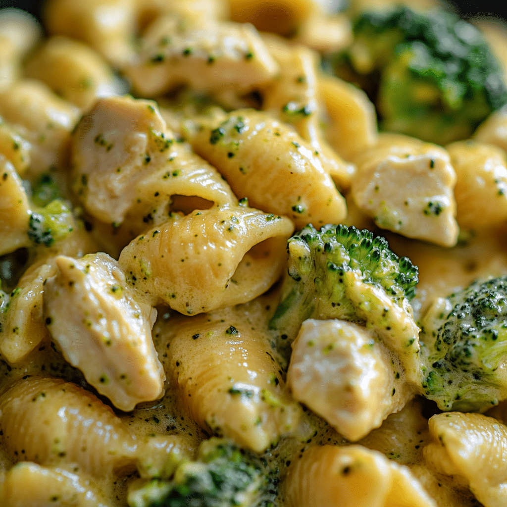 Broccoli Cheddar Mac and Cheese with Chicken