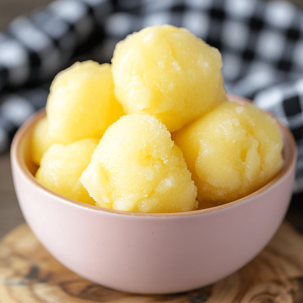 3-Ingredient Vegan Mango Sorbet