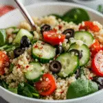 Easy Quinoa Spinach Avocado Power Salad Recipe