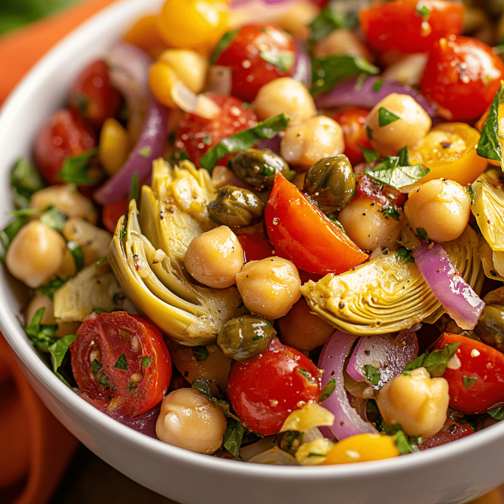 Tuscan Artichoke Tomato Salad