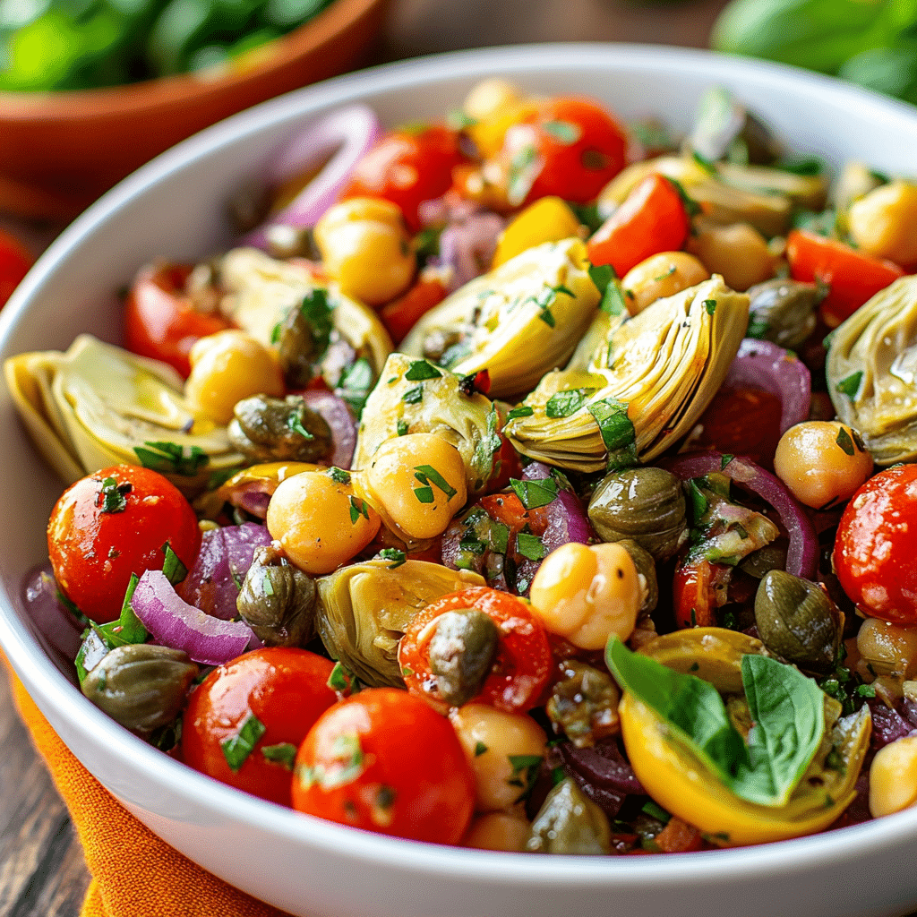 Tuscan Artichoke Tomato Salad