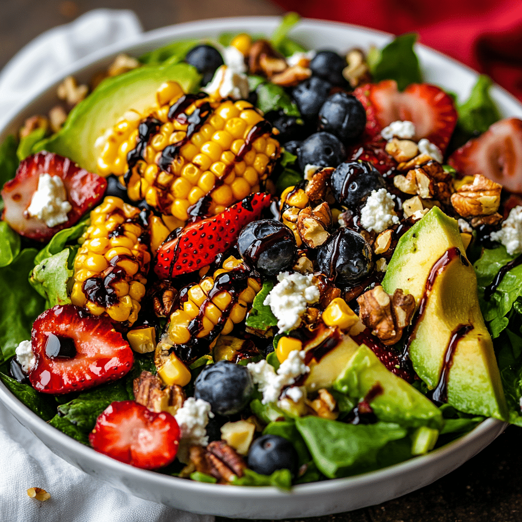 Strawberry Avocado Corn Salad