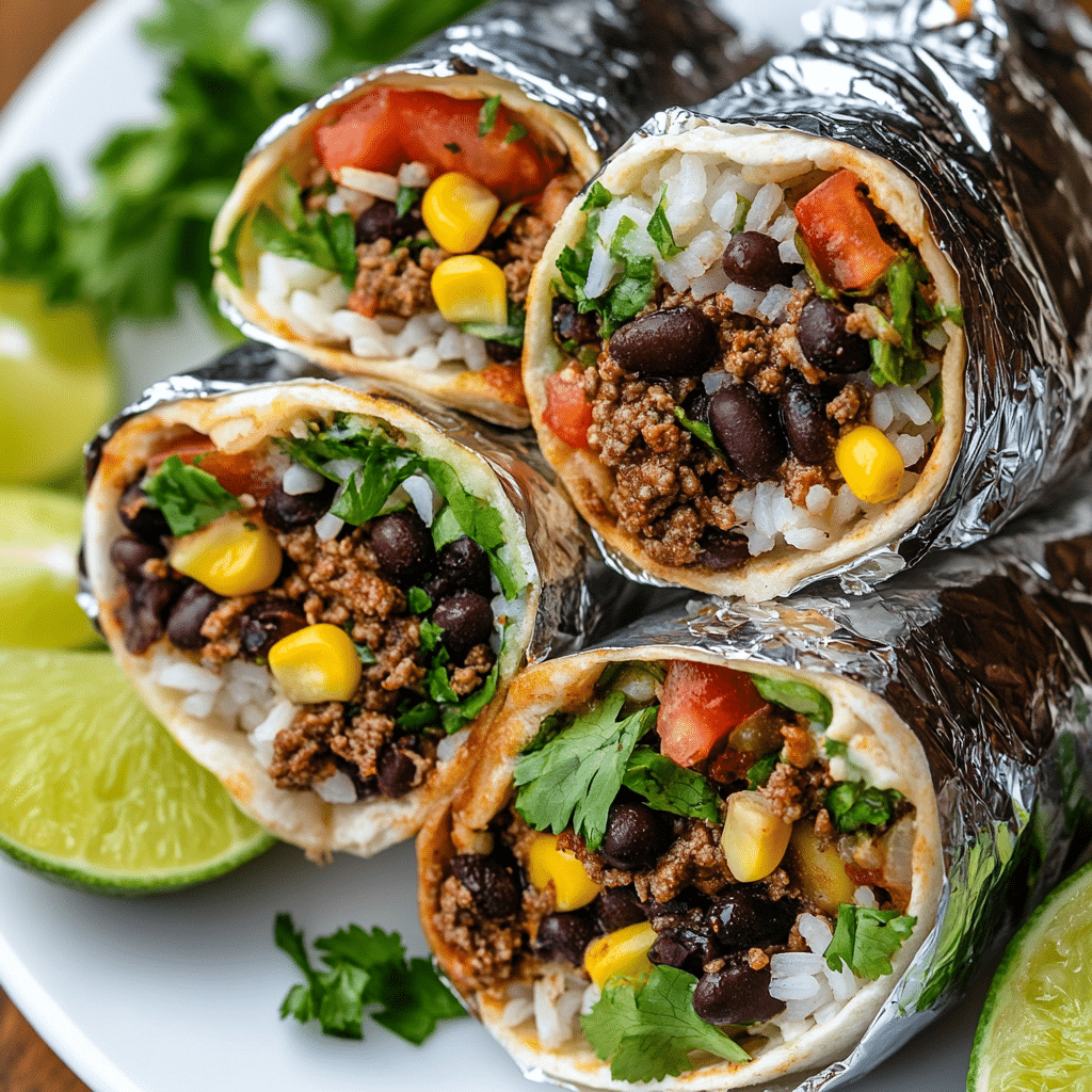 Beef and Bean Burritos