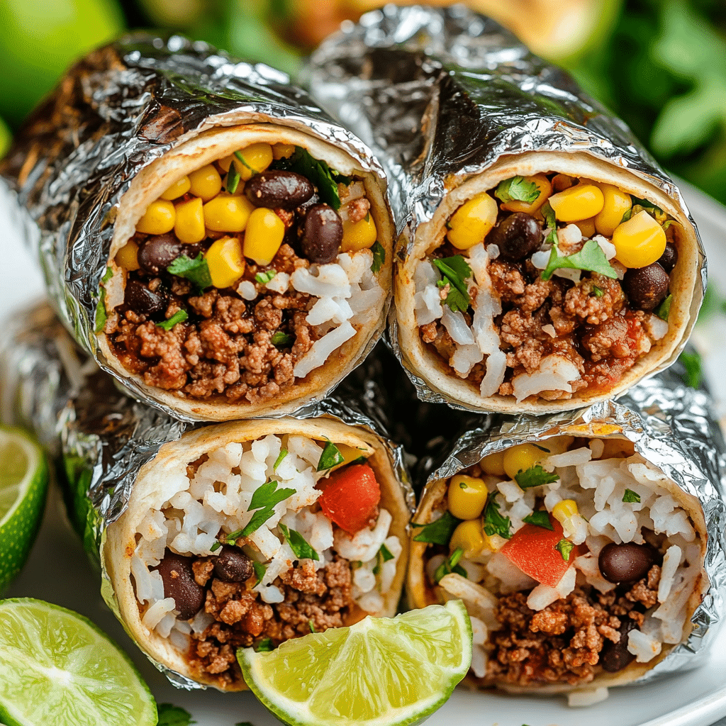 Beef and Bean Burritos