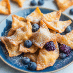 Air Fryer Blueberry Cheesecake Wontons
