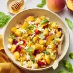 Peach Salad Recipe with Basil Recipe