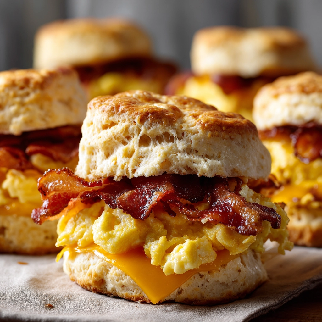 Bacon, Egg & Cheese Biscuit Sandwiches Recipe