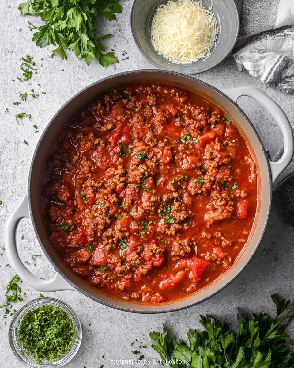 Homemade Spaghetti Sauce Recipe