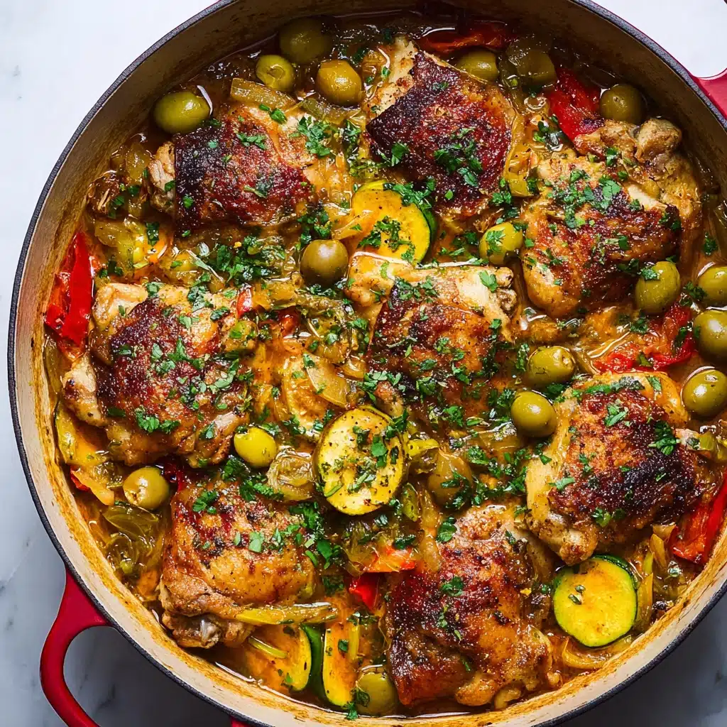 Low Carb Chicken Stew with Keto Cauliflower Rice Recipe - Recipe Image