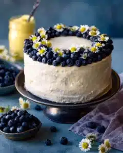 blueberry lemon curd cake Recipe