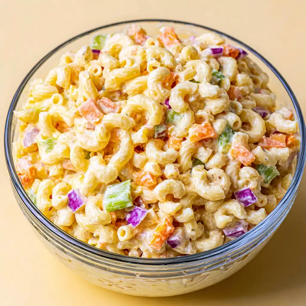 Perfect Creamy Macaroni Pasta Salad Recipe - Recipe Image