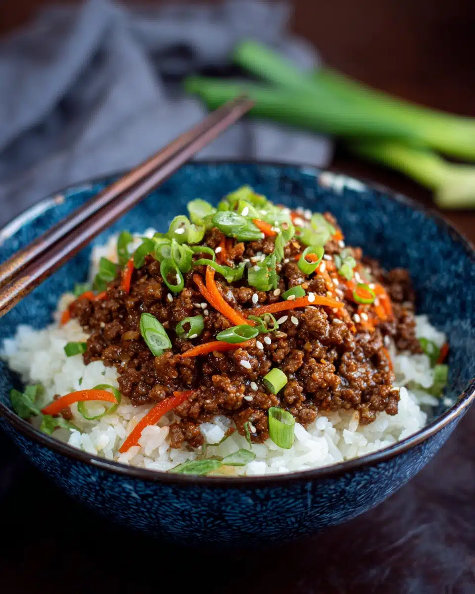 Easy Korean Beef Rice Bowls Recipe