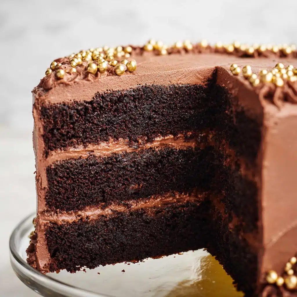Easy Moist Chocolate Buttermilk Cake Recipe - Recipe Image