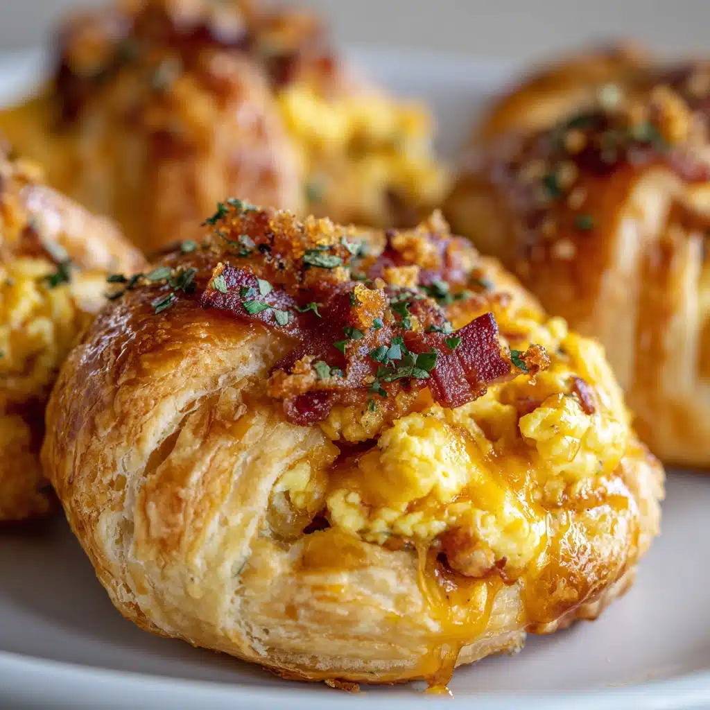Stuffed Breakfast Pretzel Rolls Recipe