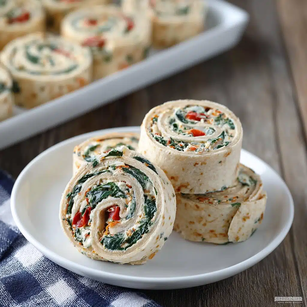 Sun Dried Tomato Basil Roll Ups Recipe - Recipe Image