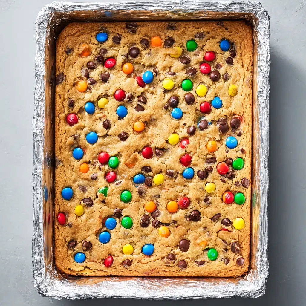 Classic M&M Cookie Bars Recipe - Recipe Image