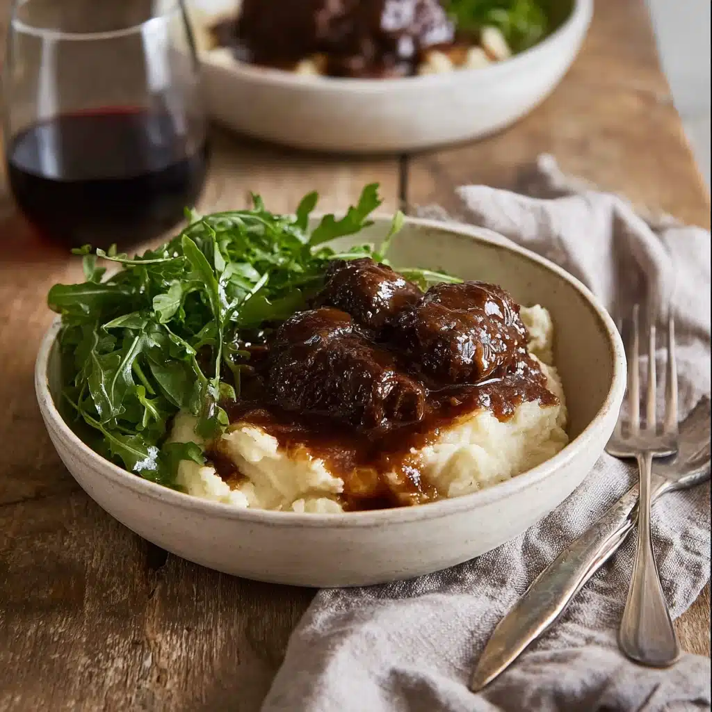 Slow Cooked Beef Cheeks in Red Wine Sauce Recipe - Recipe Image