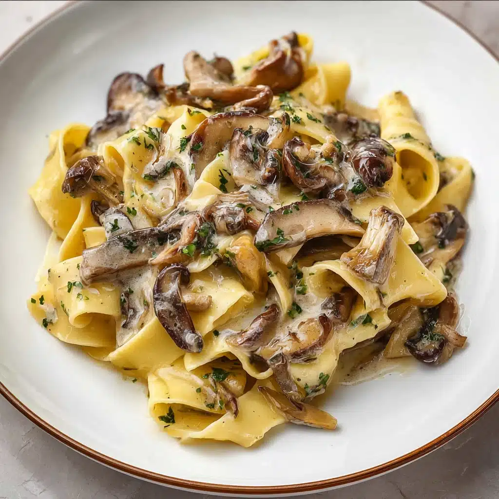 Hen of the Woods Pasta with Creamy Tarragon Sauce Recipe - Recipe Image