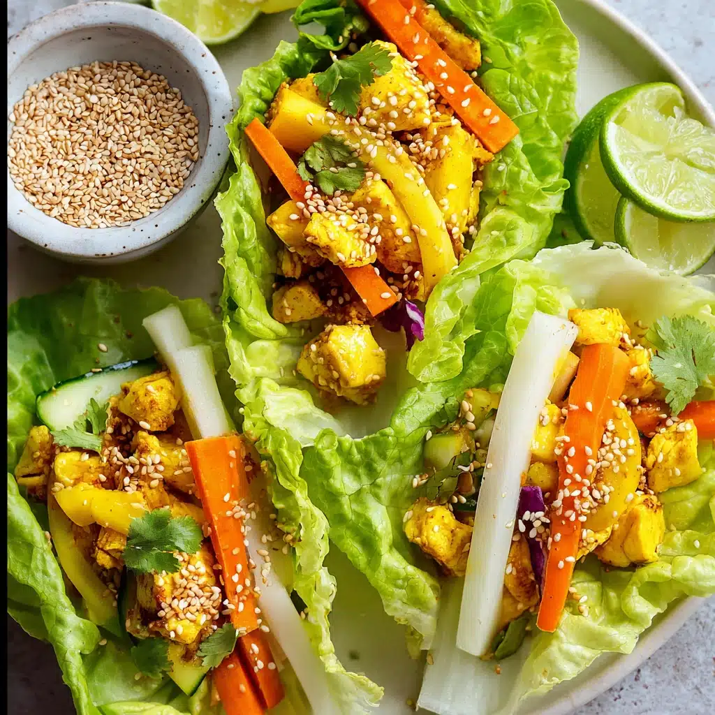 Mango Chicken Lettuce Wraps Recipe - Recipe Image