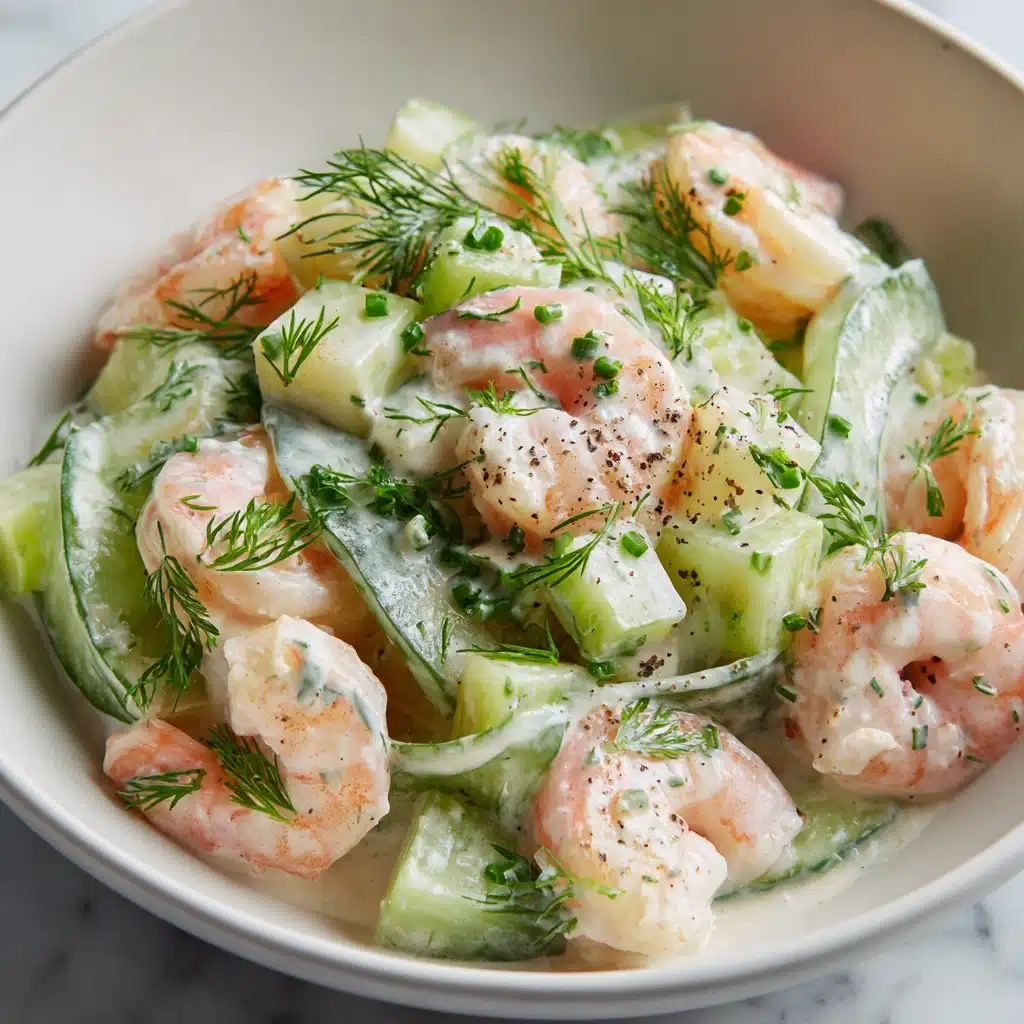 Creamy Cucumber Shrimp Salad Recipe - Recipe Image