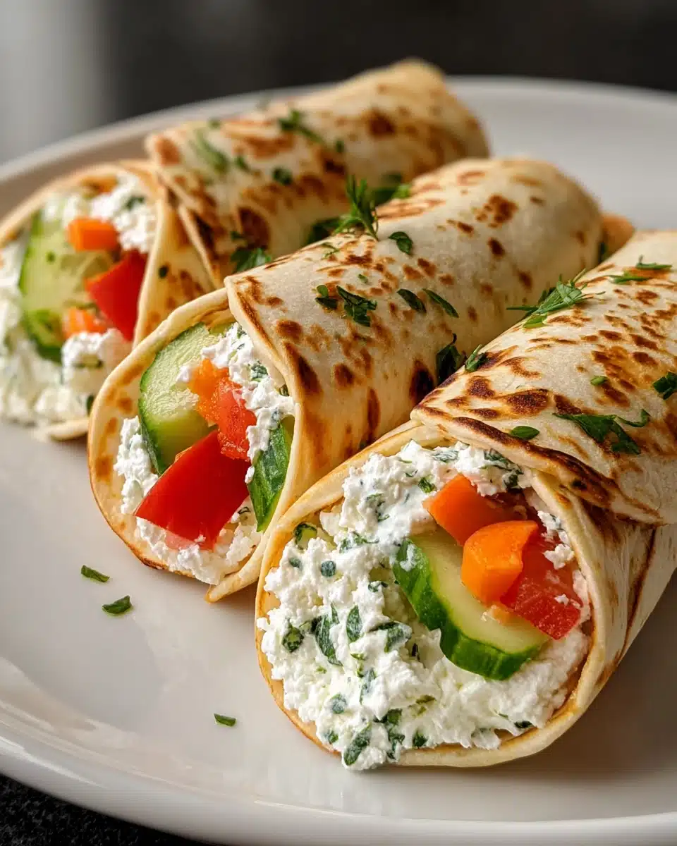 Cucumber Cottage Cheese Wraps Recipe